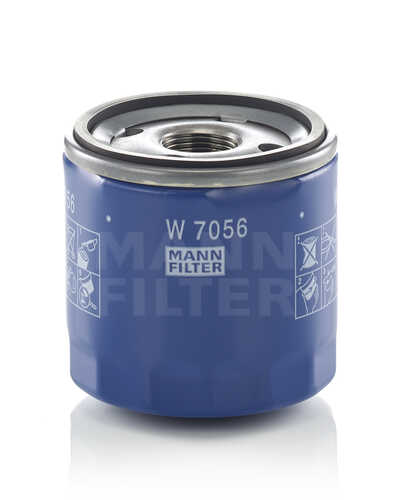 MANNFILTER W7056 Фильтр масляный! Opel Astra K 1.0-1.4 15>, Insignia 1.5-2.0 11>;Масляный фильтр