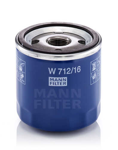 MANNFILTER W 712/16 Фильтр масляный Alfa Romeo 145-166, Fiat Brava/Bravo 1.4-2.5/16V/20V 96>;Масляный фильтр