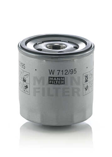 MANNFILTER W712/95 Фильтр масляный Audi A3 1/2/1.4TSI, VW Golf 1.2/1.4TSI/Polo 1.4TSI 12>