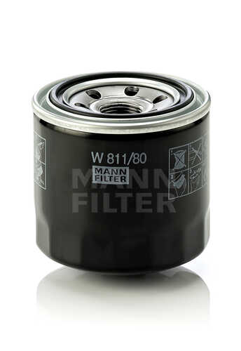 MANNFILTER W811/80 Фильтр масляный Hyundai Accent I, II, III >94, Elantra 00-06, Getz >02, H1 97-08, i20 >09;Масляный фильтр