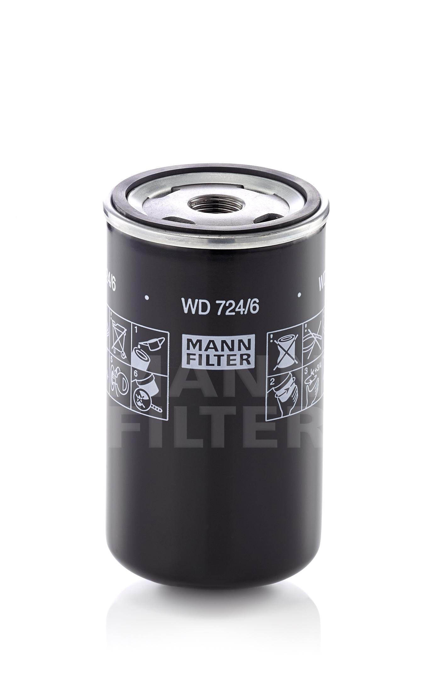 MANNFILTER WD7246 Фильтр масляный! гидравл. h138 D76 3/4-16 UNF ATLAS, LIEBHERR