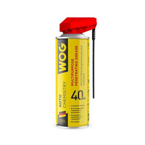 WOG WGC0301 Многоцелевая универсальная проникающая смазка WG-40 с профессиональным распылителем 2 в