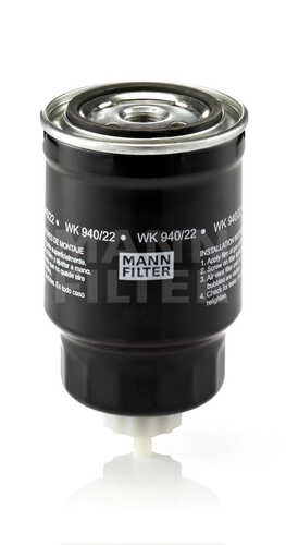 MANNFILTER WK940/22 Фильтр топливный! Nissan Sunny/Primera/Almera 2.0D/2.2D/Di/DCi 90>