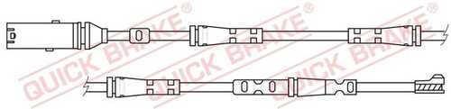 OJDQUICKBRAKE WS0417A Сигнализатор, износ тормозных колодок