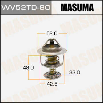 MASUMA WV52TD80 Термостат! с прокл. Toyota Yaris 1.0i/1.3i 99>
