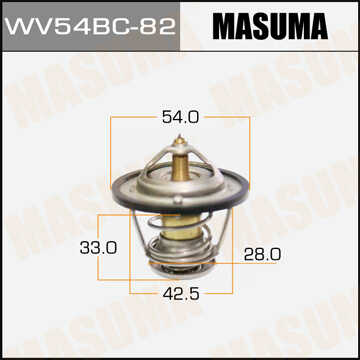 MASUMA WV54BC82 Термостат! Mitsubishi Galant/Pajero/L200/L300, Kia Sorento 2.5D/TD 86>