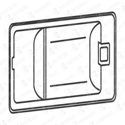 COVIND XF0/197 Накладка дверной ручки! леваяdaf F95/105XF