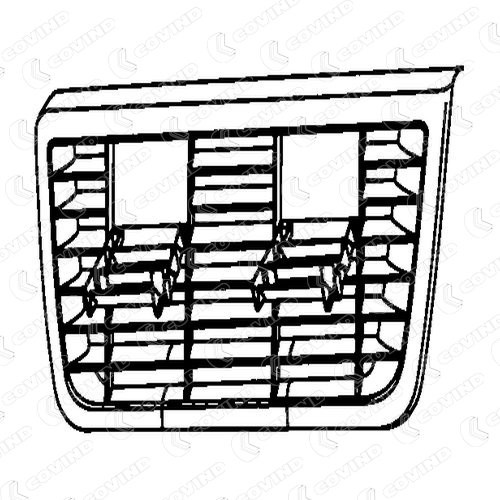 COVIND XF5/150 Передняя панель! нижн. решеткаdaf XF105