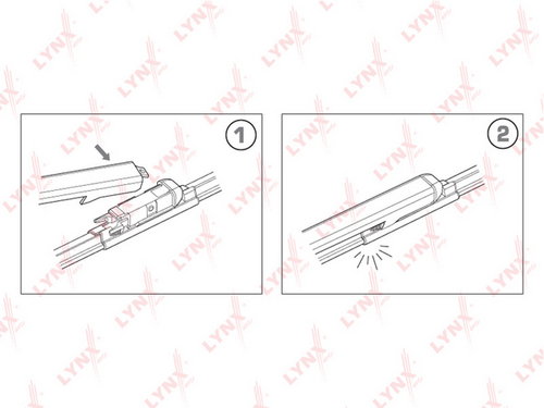 LYNX XF6038T Щётки плоские комплект 600 + 380 Nissan Qashqai 06>