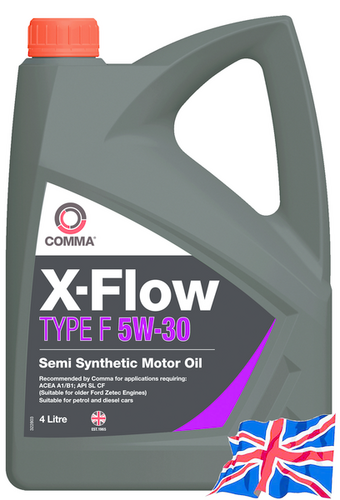COMMA XFF4L 5W30 X-FLOW TYPE F (4L) масло моторное! ACEA A5/B5, API SL/CF, FORD WSS-M2C913-A(В)