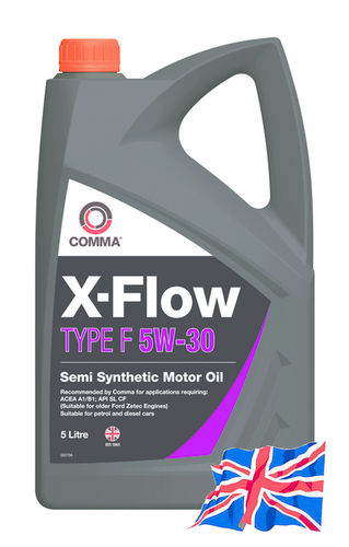 COMMA XFF5L 5W30 X-FLOW TYPE F (5L) масло моторное! ACEA A5/B5, API SL/CF, FORD WSS-M2C913-A(В)