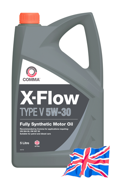 COMMA XFV5L Масло моторное X-FLOW TYPE V 5W-30 (Синтетическое, 5л)