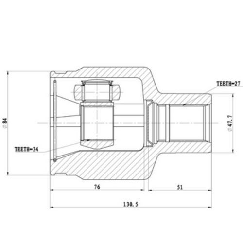 ZIKMAR Z87696R ШРУС внутренний