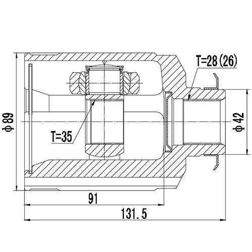 ZIKMAR Z88984R ШРУС внутренний