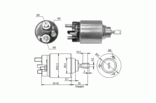 ERA ZM1371 Тяговое реле, стартер